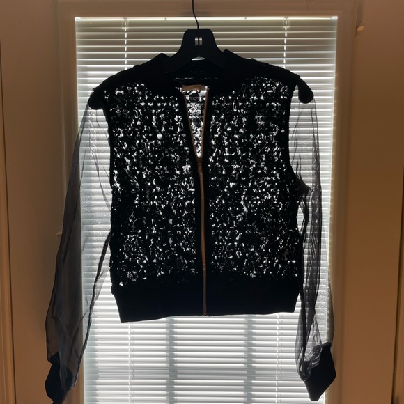 Tensione IN lace and organza jacket - Picture 4 of 5